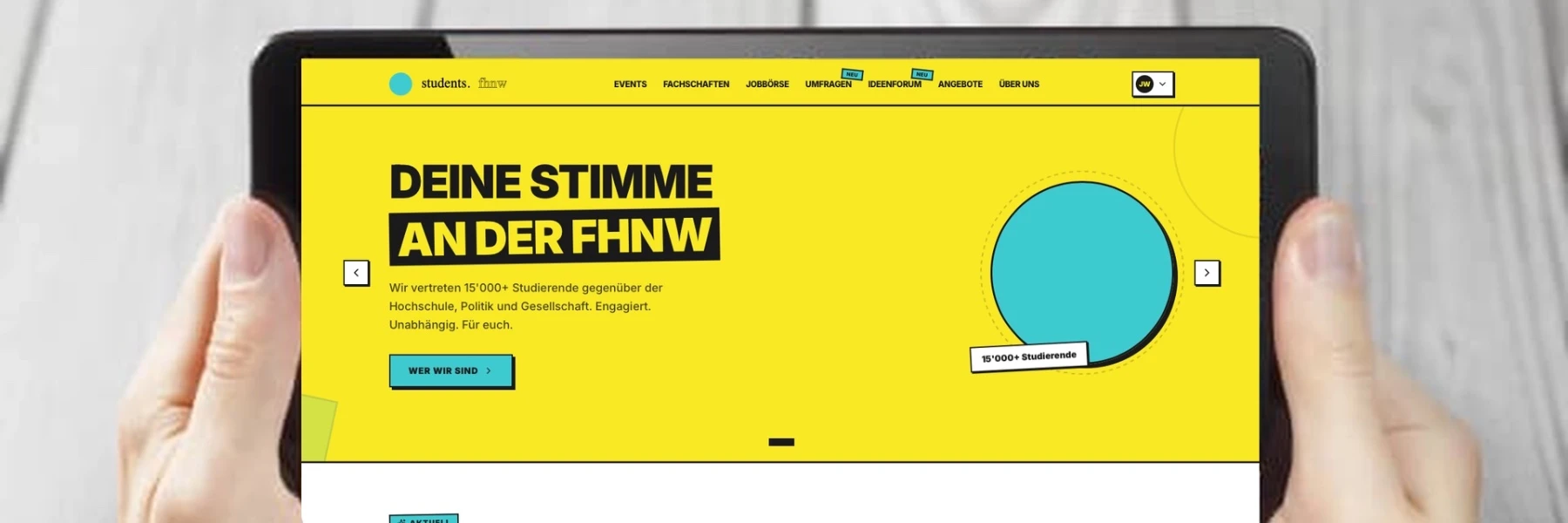 Neue Website von students.fhnw ist online!